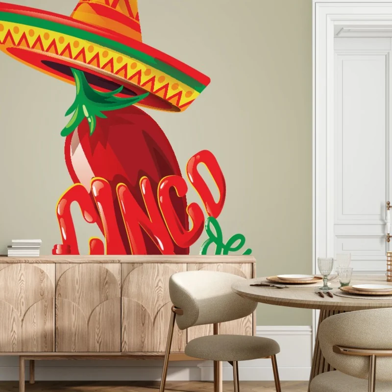Fototapeta żywa ilustracja cinco de mayo