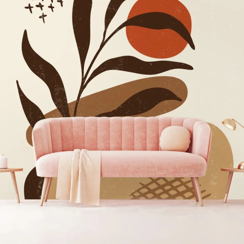 Fototapeta minimalistyczna boho kompozycja botaniczna