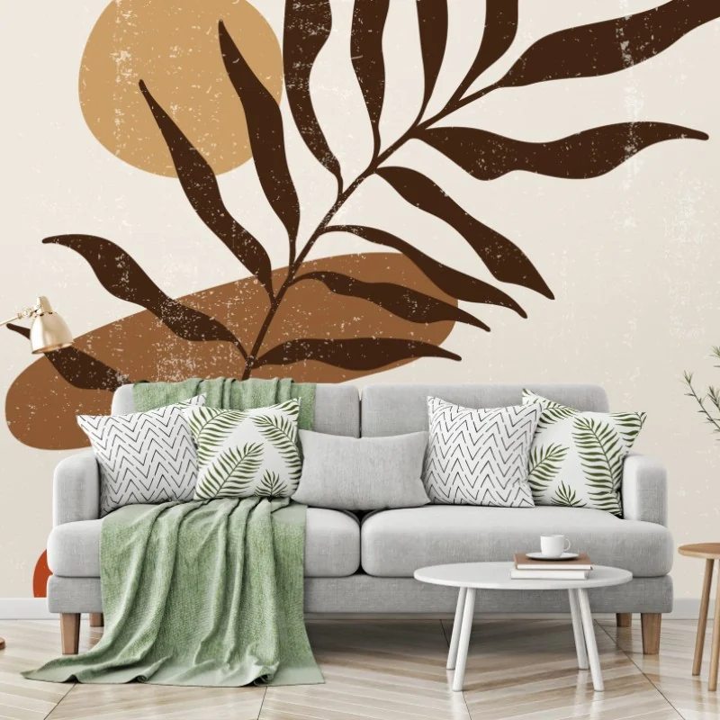 Fototapeta botaniczna kompozycja boho w stylu minimalistycznym