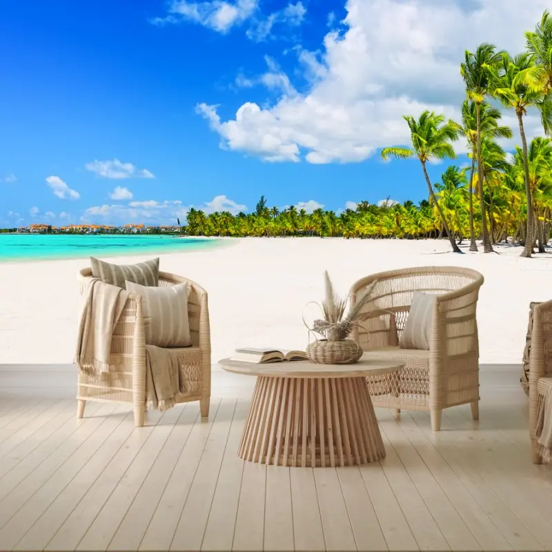 Fototapeta tropikalna plaża w Punta Cana