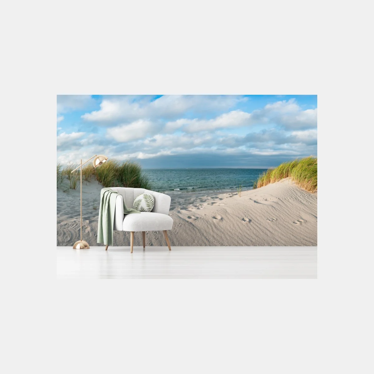 Fototapeta spokojna panorama wydm nadmorskich – Wallissimo® Fototapeta spokojna panorama wydm nadmorskich – Wallissimo®