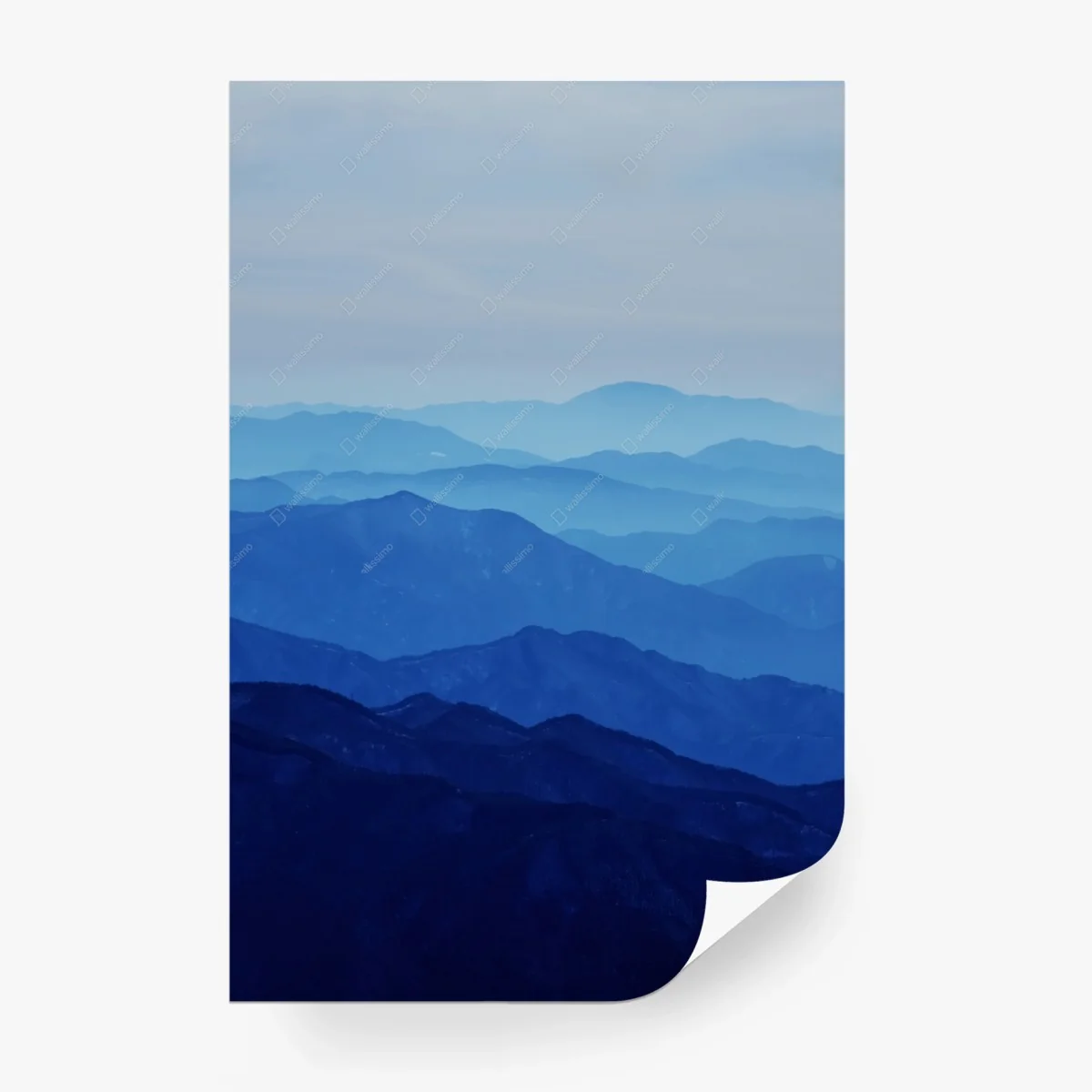Fototapeta mglista niebieska panorama gór – Wallissimo® Fototapeta mglista niebieska panorama gór – Wallissimo®