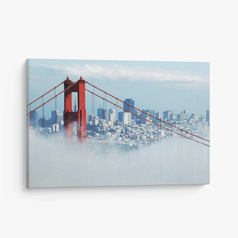 Obraz na płótnie Golden Gate we mgle nad San Francisco