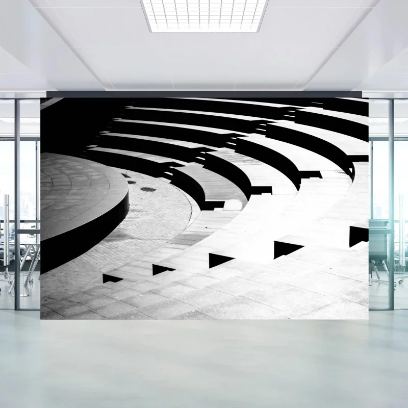 Fototapeta minimalistyczna geometria amfiteatru