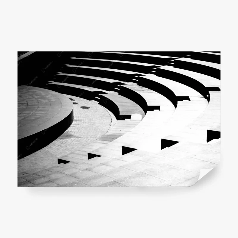 Fototapeta minimalistyczna geometria amfiteatru