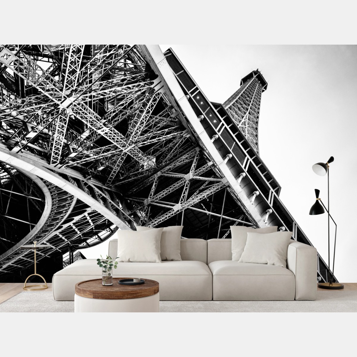 Fototapeta dynamiczne kąty Wieży Eiffla – Wallissimo®