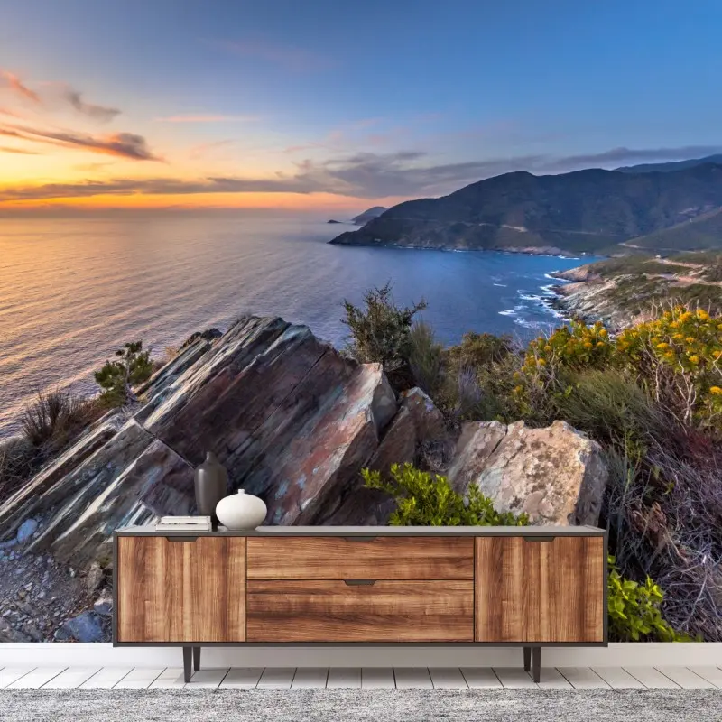 Fototapeta zachód słońca nad Cap Corse