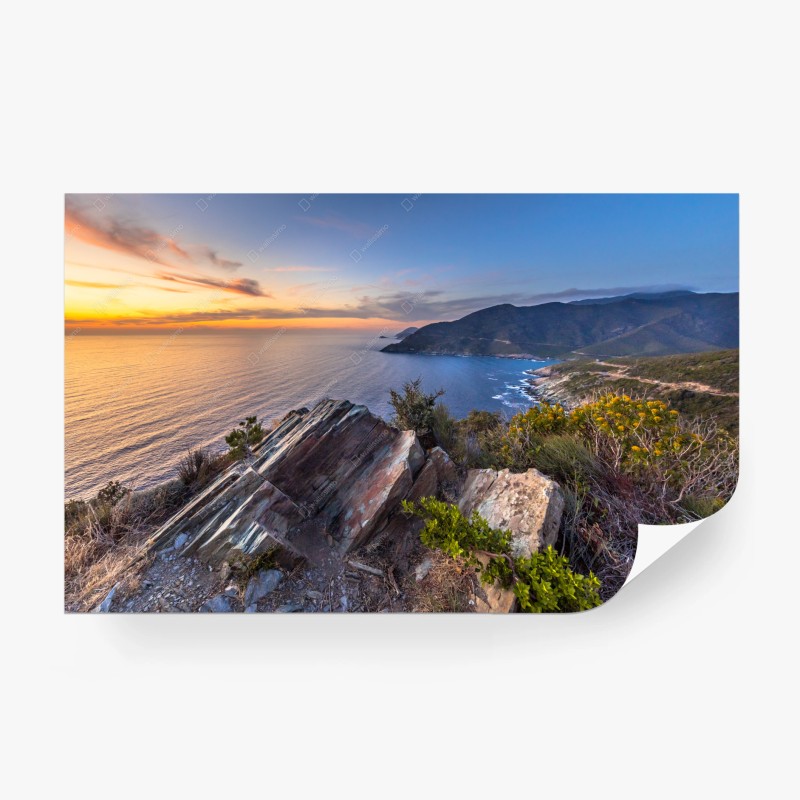 Fototapeta zachód słońca nad Cap Corse