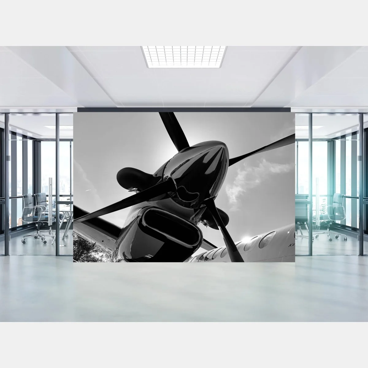 Fototapeta dynamiczne ujęcie śmigła samolotu – Wallissimo® Fototapeta dynamiczne ujęcie śmigła samolotu – Wallissimo®