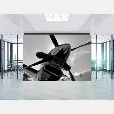 Fototapeta dynamiczne ujęcie śmigła samolotu – Wallissimo®