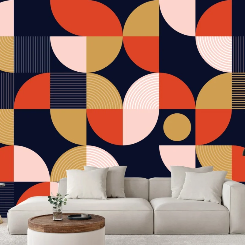 Fototapeta geometryczny wzór retro