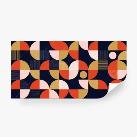 Fototapeta geometryczny wzór retro – Wallissimo®