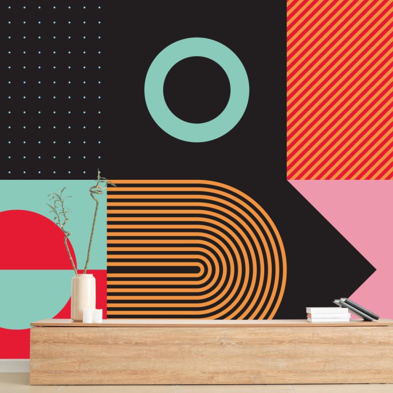 Fototapeta brutalistyczna kompozycja geometryczna