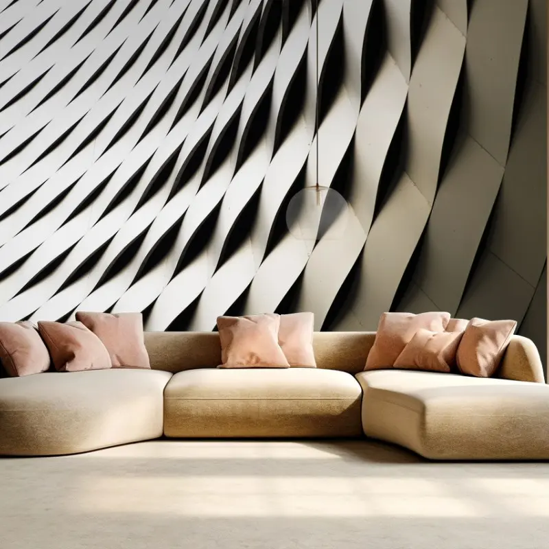Fototapeta nowoczesny geometryczny wzór architektoniczny