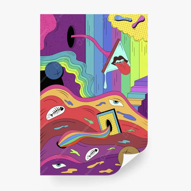 Fototapeta psychodeliczny pop artowy sen