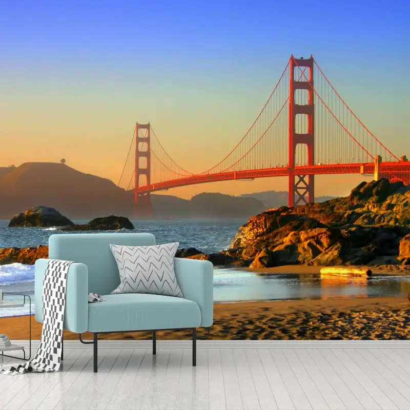 Fototapeta most Golden Gate o zachodzie słońca