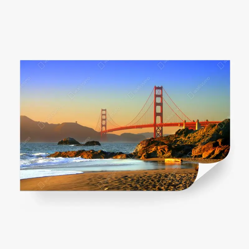Fototapeta most Golden Gate o zachodzie słońca