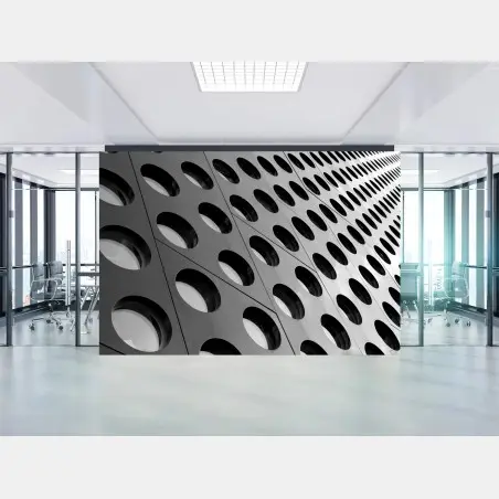 Fototapeta geometryczna perforowana elewacja – Wallissimo®