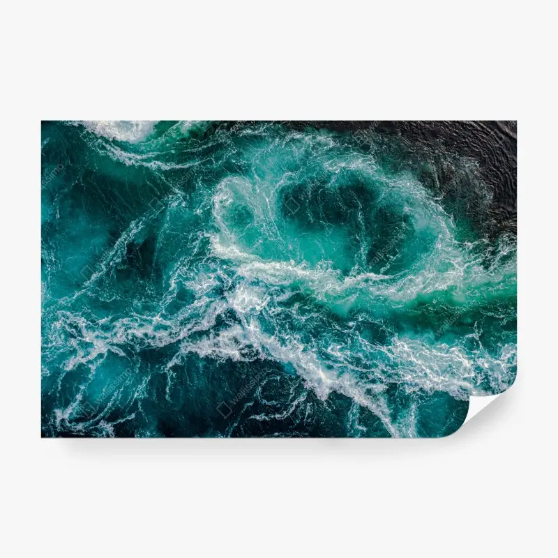 Fototapeta turkusowy maelstrom z lotu ptaka