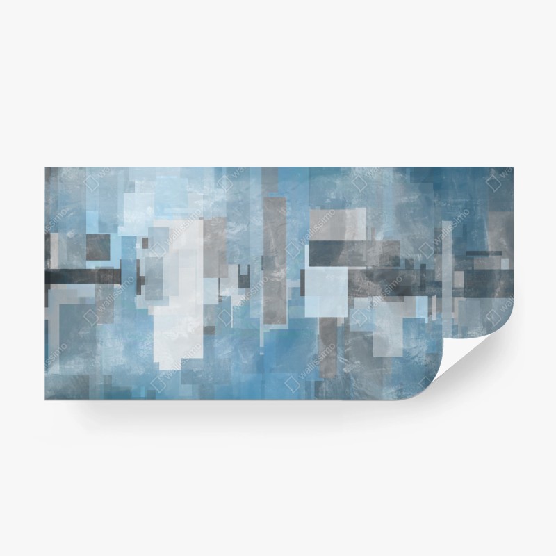 Fototapeta niebieska abstrakcja geometryczna