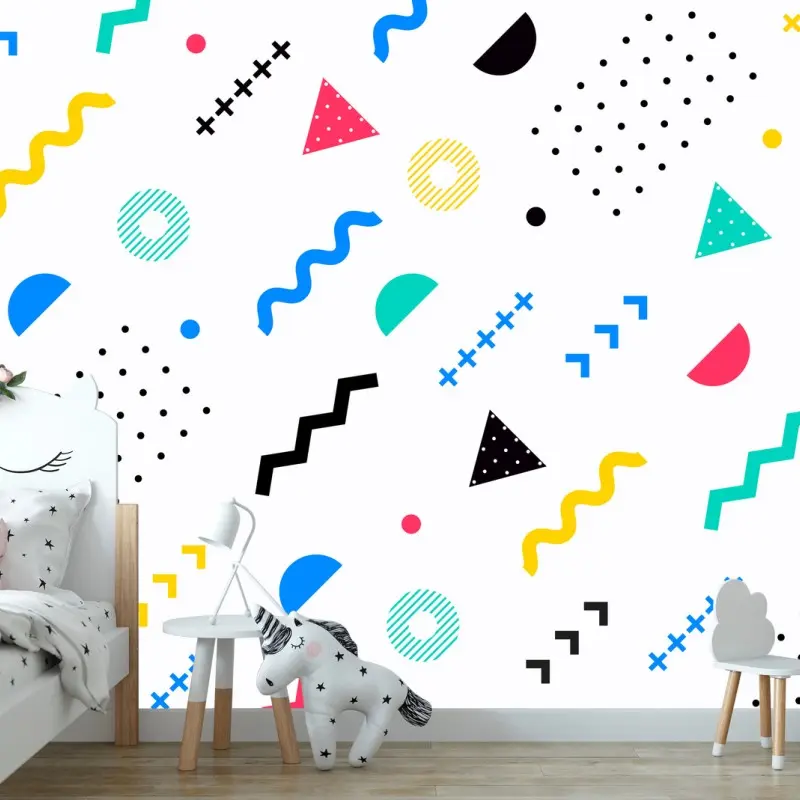 Fototapeta kolorowy geometryczny wzór