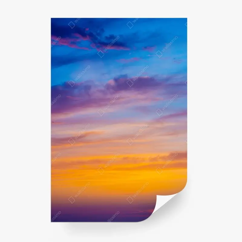 Fototapeta żywe niebo o zachodzie słońca