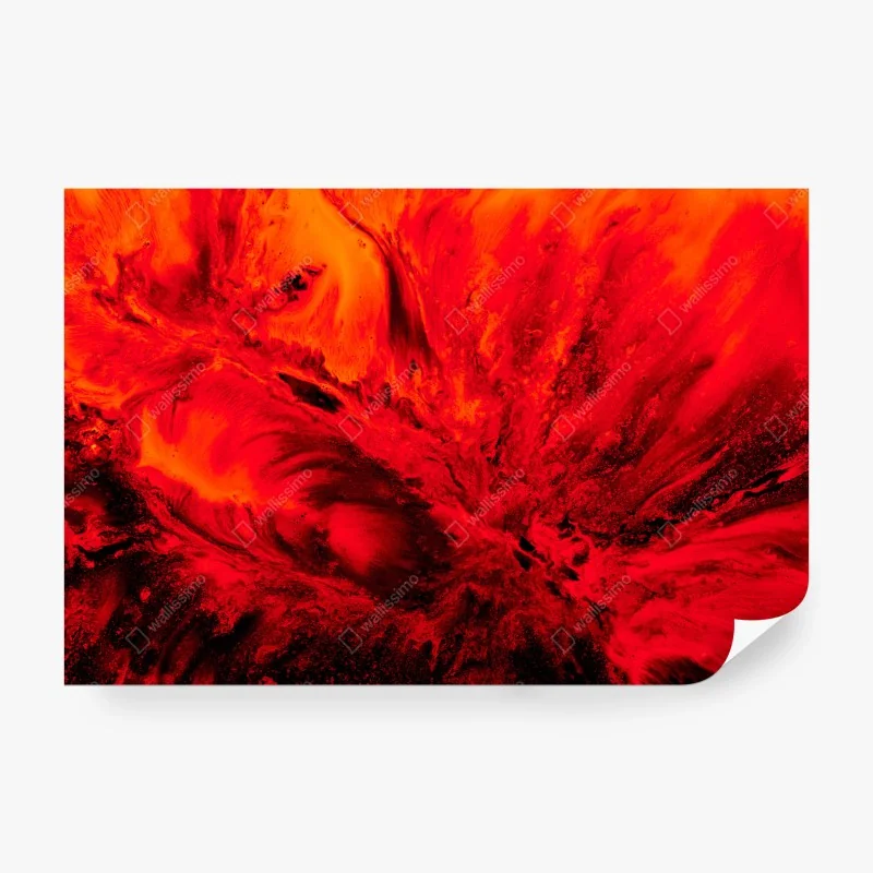 Fototapeta rubinowy wybuch abstrakcyjny