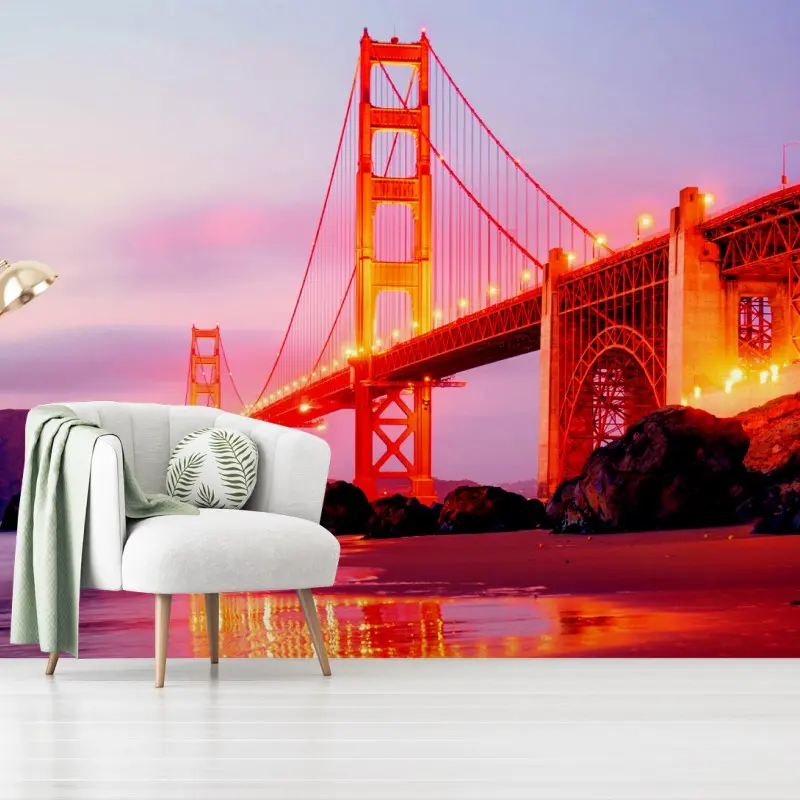 Fototapeta Golden Gate Bridge o zachodzie słońca