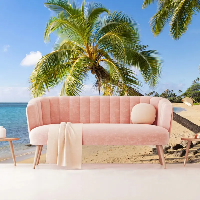 Fototapeta PLAŻA PALMA OCEAN PIASEK RAJ DO SALONU