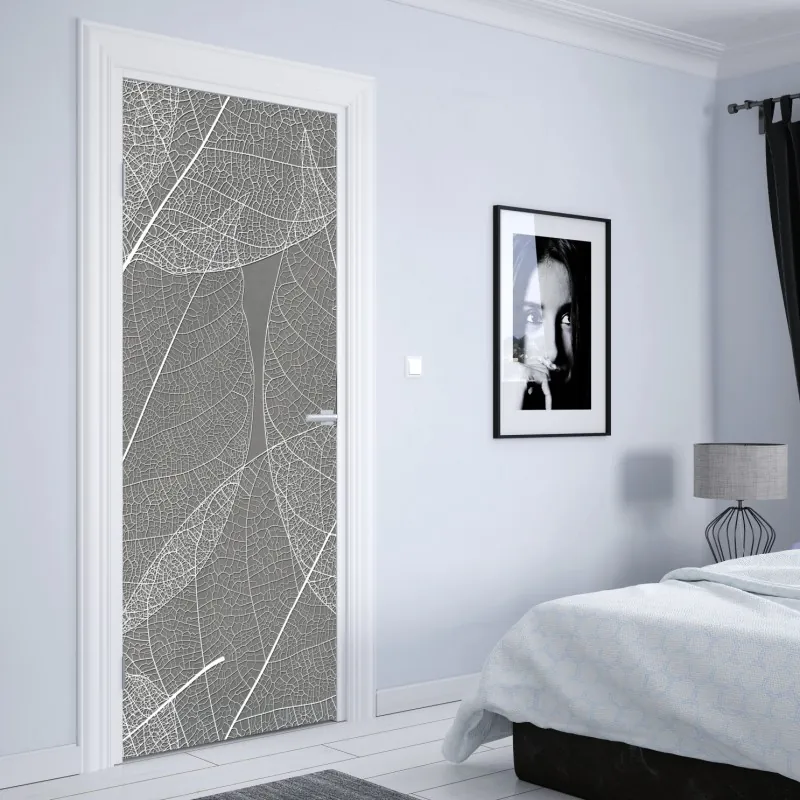 Naklejka na drzwi mglisty las jodłowy – Wallissimo®