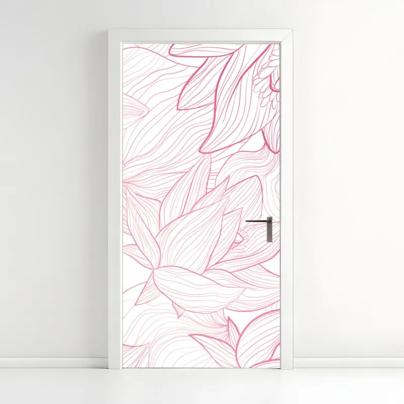 Naklejka na drzwi złote geometryczne fasety – Wallissimo®