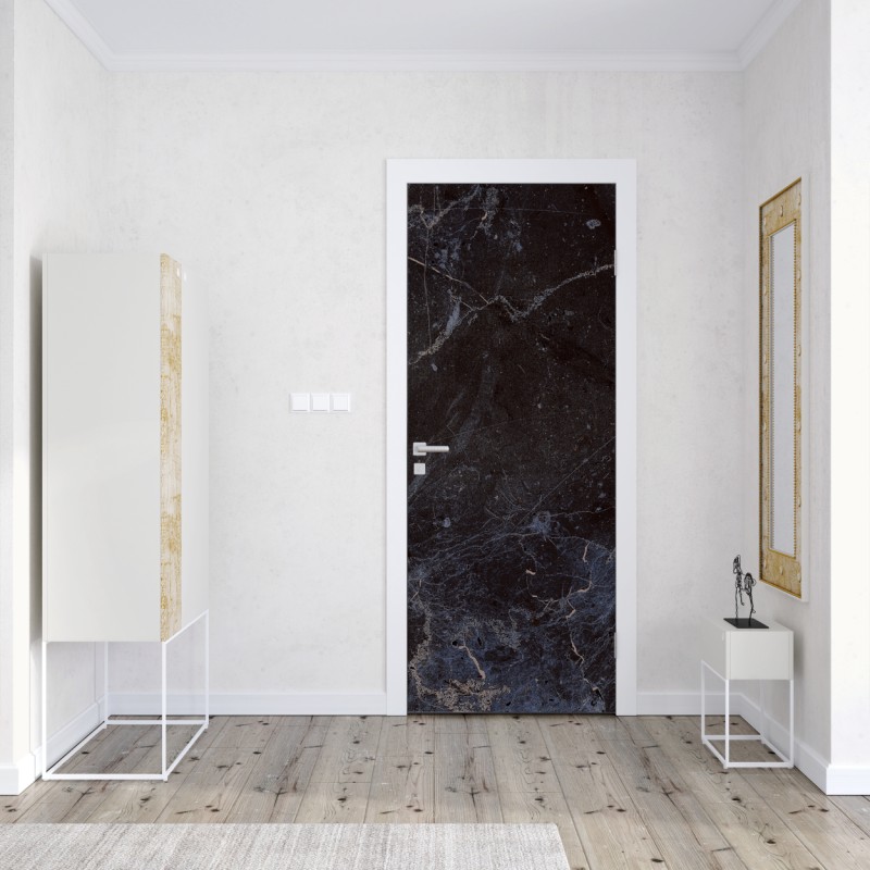 Naklejka na drzwi zbliżenie silnika odrzutowego na terminalu – Wallissimo®