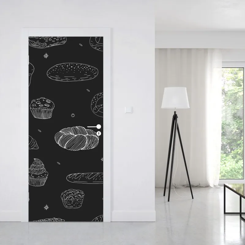 Naklejka na drzwi Statua Wolności w monochromie – Wallissimo®