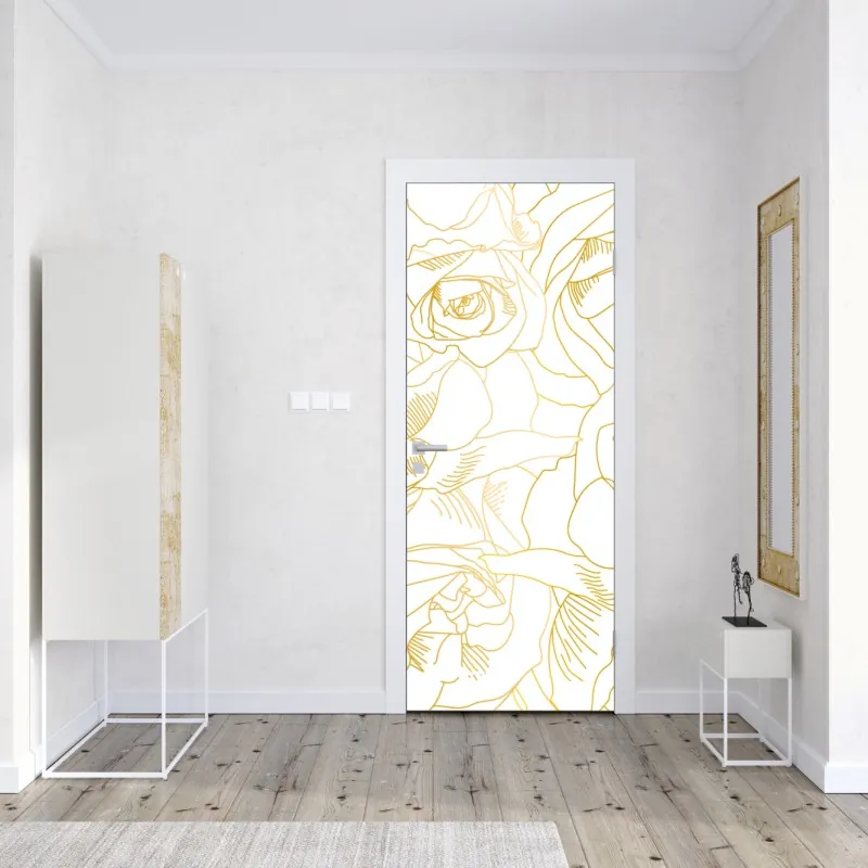 Naklejka na drzwi Statua Wolności w monochromie – Wallissimo®