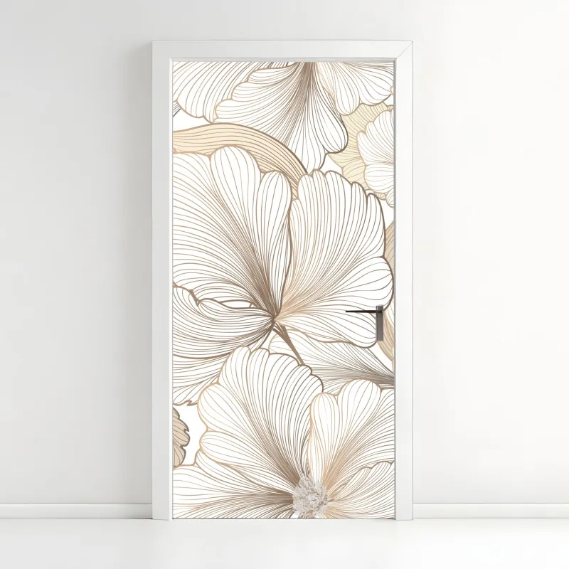 Naklejka na drzwi Paryż Wieża Eiffla w monochromie – Wallissimo®