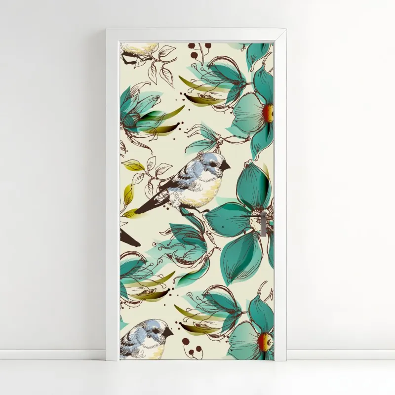 Naklejka na drzwi ciemna tekstura łupka – Wallissimo®