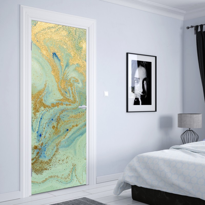 Naklejka na drzwi słoneczna uliczka w Civita di Bagnoregio – Wallissimo®