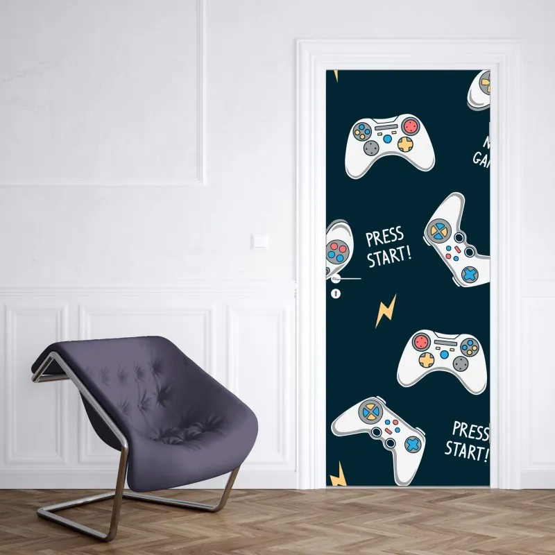 Naklejka na drzwi złote Wat Arun o zmierzchu – Wallissimo®