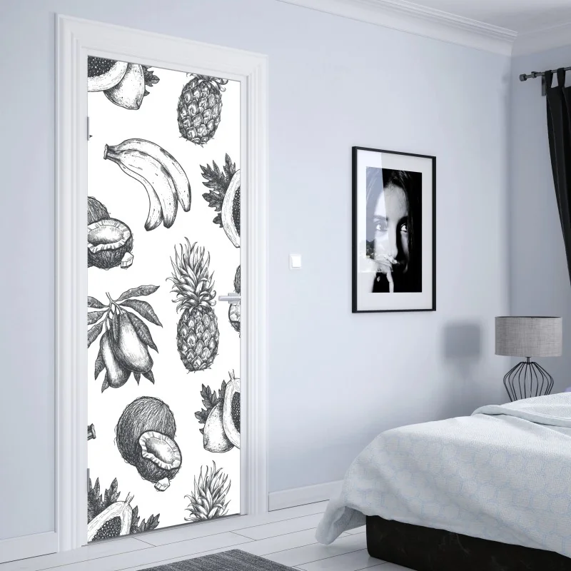 Naklejka na drzwi minimalistyczna kompozycja geometryczna – Wallissimo®