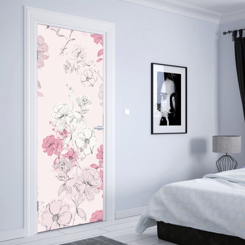 Naklejka na drzwi złoty zachód słońca nad wydmami pustyni – Wallissimo®