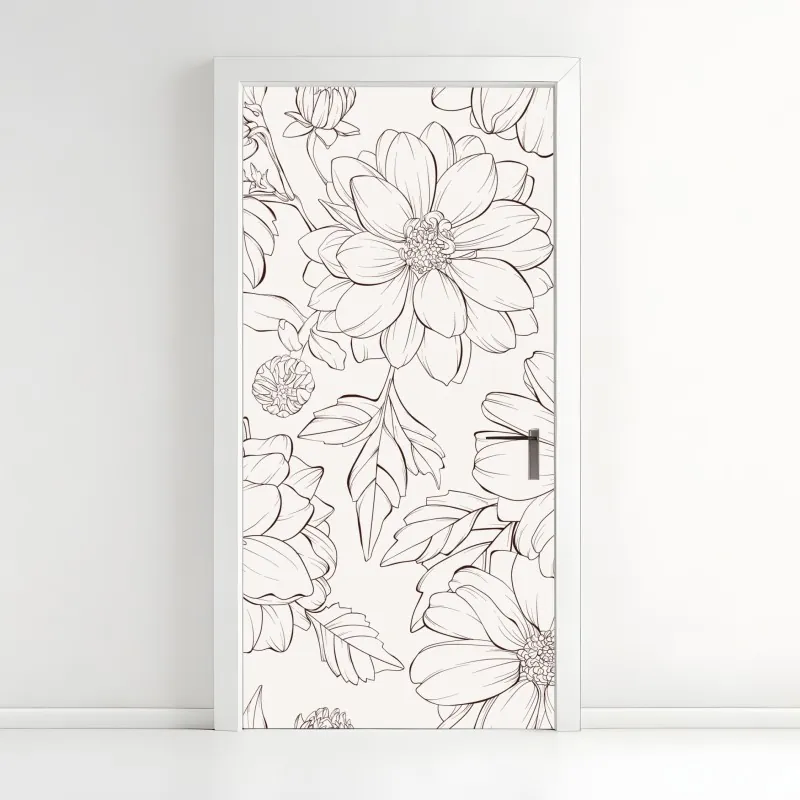 Naklejka na drzwi rajska plaża na Malediwach – Wallissimo®