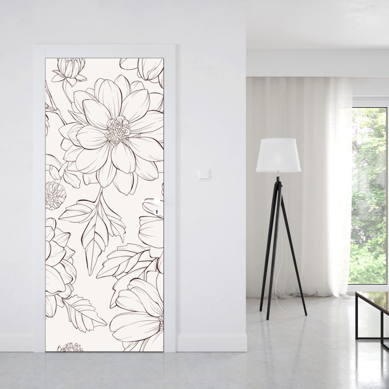 Naklejka na drzwi rajska plaża na Malediwach – Wallissimo®