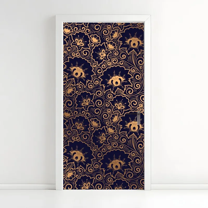 Naklejka na drzwi złoty zachód słońca nad wydmami pustyni – Wallissimo®