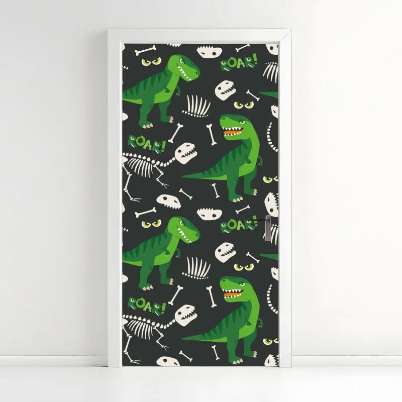 Naklejka na drzwi spokojny poranek nad jeziorem Braies, Dolomity – Wallissimo®