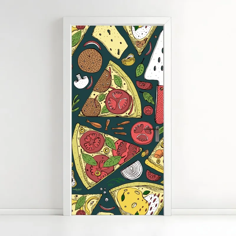 Naklejka na drzwi złote tarasy ryżowe o wschodzie słońca – Wallissimo®