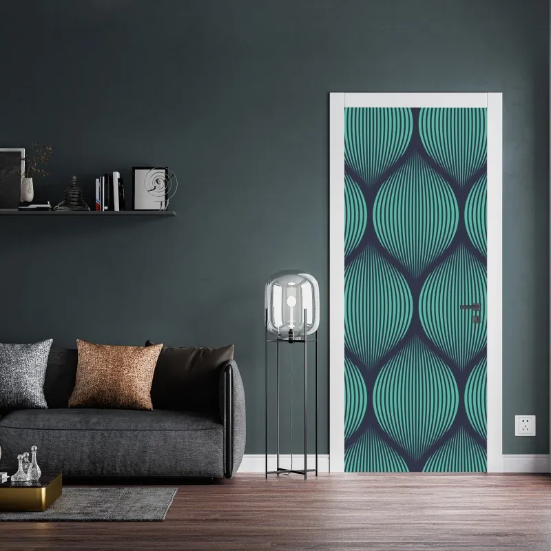 Naklejka na drzwi słoneczna uliczka w Civita di Bagnoregio – Wallissimo®