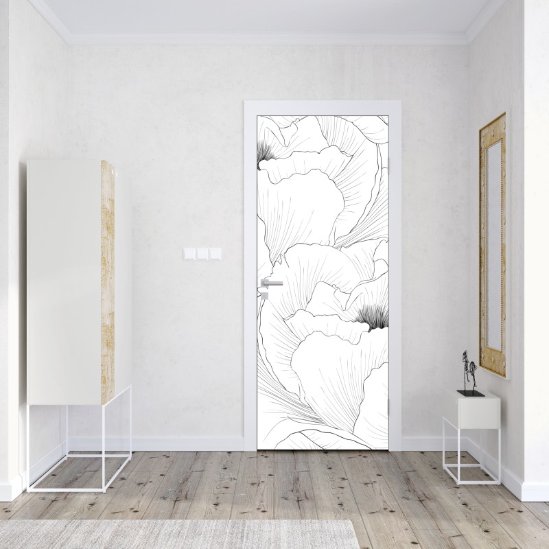 Naklejka na drzwi Statua Wolności w monochromie – Wallissimo®