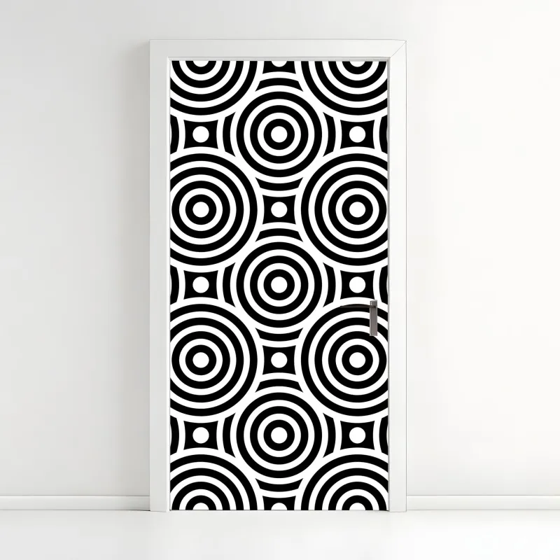 Naklejka na drzwi Shibuya nocne skrzyżowanie – Wallissimo®