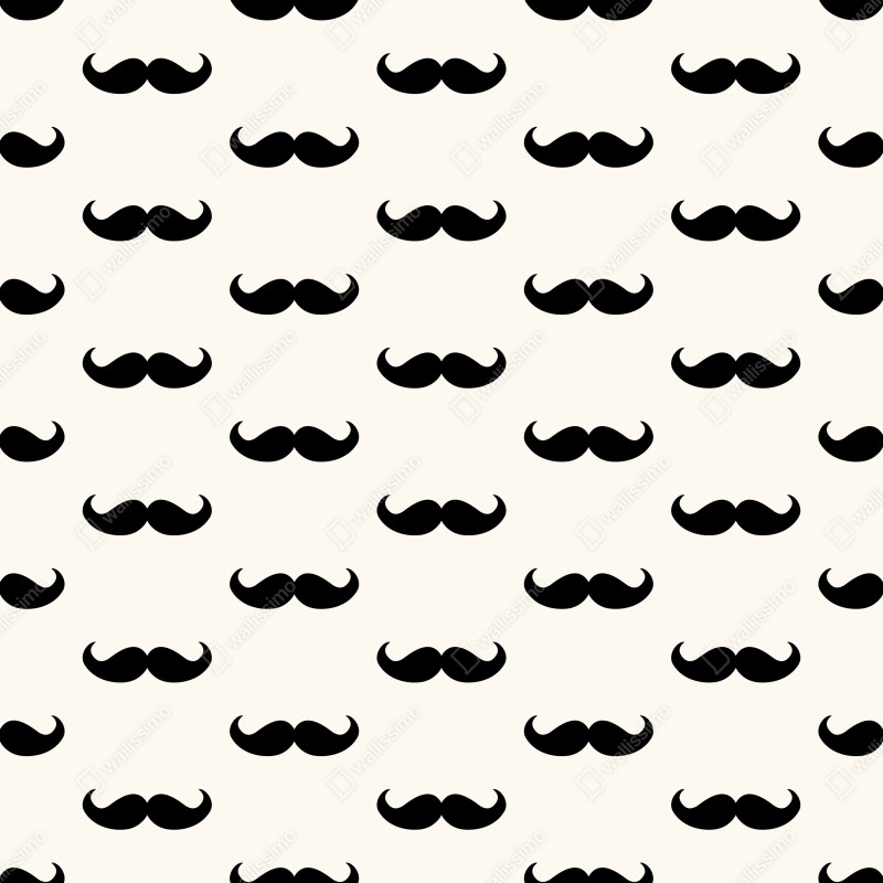 Naklejka na drzwi czarny wzór wąsów na beżowym tle – Wallissimo® Naklejka na drzwi czarny wzór wąsów na beżowym tle – Wallissimo®