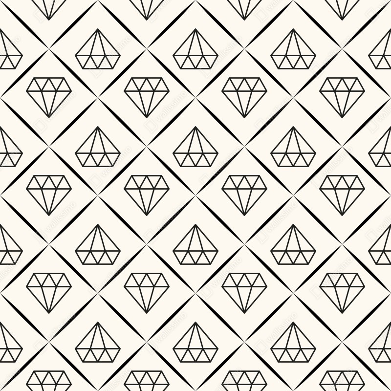 Naklejka na drzwi geometryczny wzór z diamentami – Wallissimo® Naklejka na drzwi geometryczny wzór z diamentami – Wallissimo®